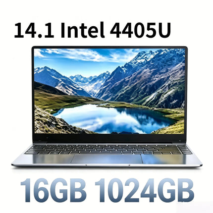 Slim Ultra 14.1 Inch Laptop Intel Pentium 4405U 2.1GHz 2C4T 16GB DDR4 2TB SSD 1920x1080 Gaming Office Study PC Ultra Pro