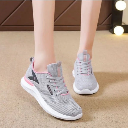 Lightweight Breathable Women's Running Shoes – Casual Athletic Sneakers for Spring Autumn, Comfortable Fitness Walking and Trail