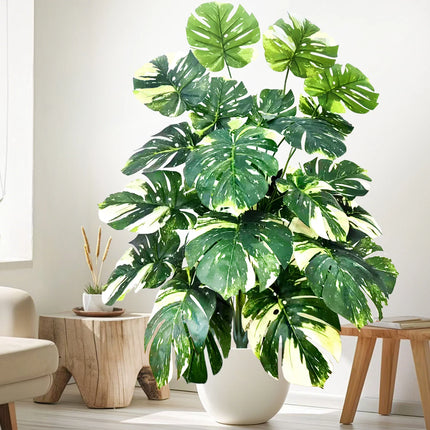 Artificial Monstera and Pothos Leaf Plant - image 6