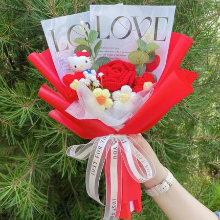 Sanrio Hello Kitty Flower Bouquet - artificial flowers for birthday (photo 12 of 13)