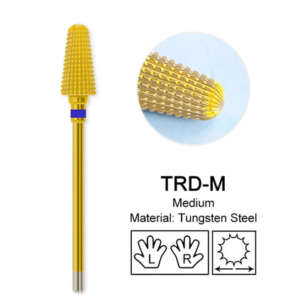 Tapered Barrel Nail Drill Bits Carbide Nails Grinding Head Milling Cutter 4XC Hard Soft Gel Removal Polishing DIY Tools