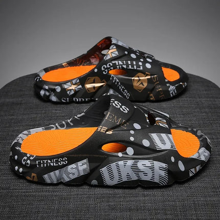 Original New Style Slippers Men's Sandals Summer Fashion Thick Bottom Anti-slip Slip-on Flip Flops Camouflage Beach Slides Shoes