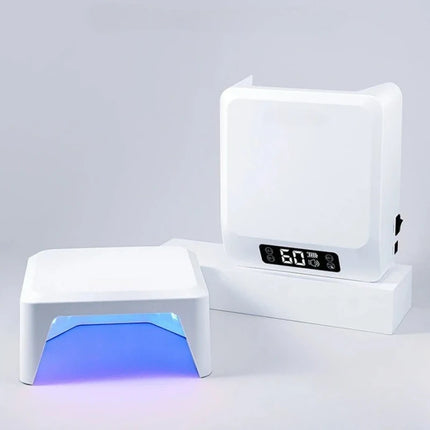 48W Rechargeable UV Nail Lamp with Timer, Professional Gel Nail Curing Light Dryer Portable UV LED Nail Art Lamp for Manicure
