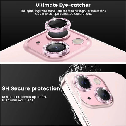 Glitter Camera Lens Protector Cover for iPhone 17 Pro Max 16 15 Pro 13 11 14 15 Plus 12 Mini Tempered Glass Protection Lens Film