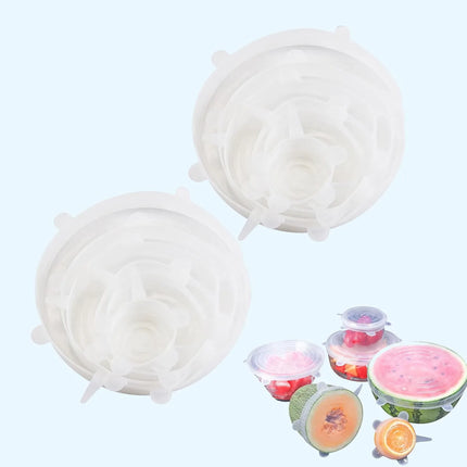 Silicone Six-Piece Set Fresh-Keeping Cover Stretch 6-Piece Set Bowl Cover Refrigerator Microwave Sealed Fresh-Keeping Film