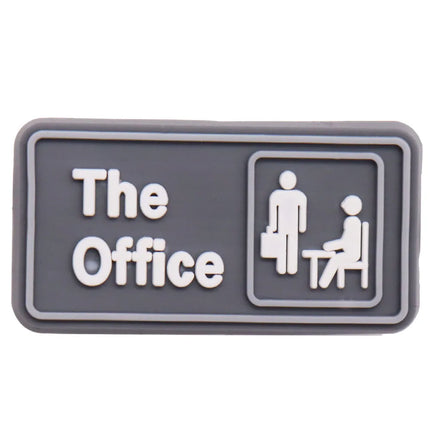 Single Sale 1pcs PVC Social Woker Epic Man Don't Be An Idiot Assistant Friends False Office Shoe Charms Accessories Decorations 