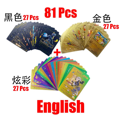 81-36Pcs Pokemon Cards German Spanish French English Vmax GX Energy Card Pikachu Rare Collection Battle Trainer Boys Gifts Toys