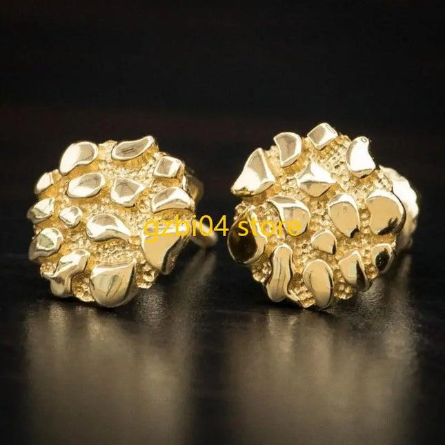 13MD Irregular Gold Earrings Geometric Earrings Alloy Texture Perfect for Women - product image 2