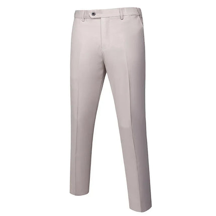 M-6XL Men's Fashion Boutique Solid Color Formal Business Suit Trousers Groom Wedding Dress Men Casual Suit Pants