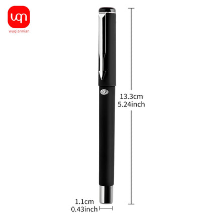 Matte Black 0.7mm Signature Gel Pen Set with Large Capacity Replaceable Refills Business Office Writing Pens
