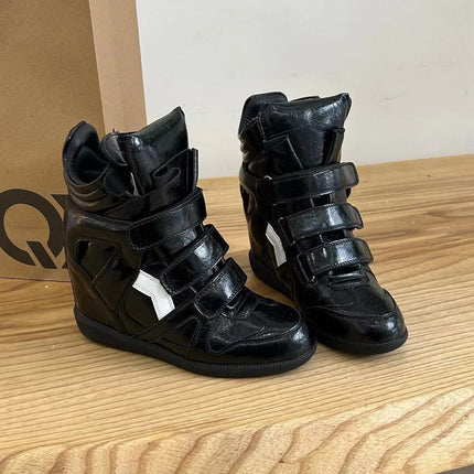 2026New Women's Shoes 7cm Inner Height-increasing Sport Shoes Fashion High-top Casual Shoes Women's Sneakers Zapatillas De Mujer