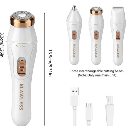 Electric Hair Trimmers for Women Waterproof Razor Painless Private Body Hair Removal Device shaver Bikini Arm Leg Face Shaving