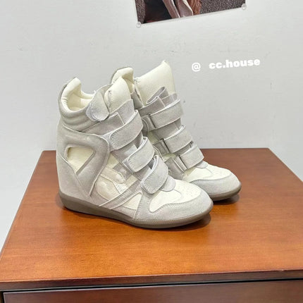 2026New Women's Shoes 7cm Inner Height-increasing Sport Shoes Fashion High-top Casual Shoes Women's Sneakers Zapatillas De Mujer