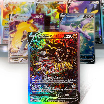 Lost Origin PKM Cards PTCG6-D GX Rainbow Giratina V Aerodactyl Pikachu Rare Collection Battle Toys Gifts for Hobbies