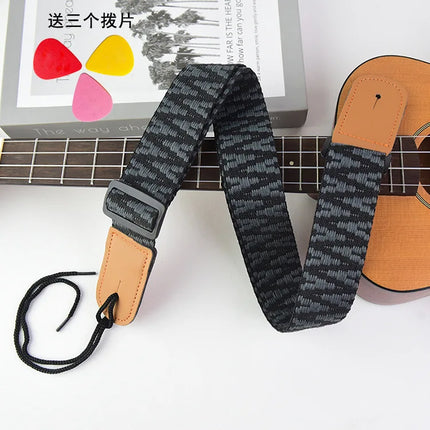 Ukulele Strap, Adjustable Guitar Strap, Bohemian Style Guitar Strap