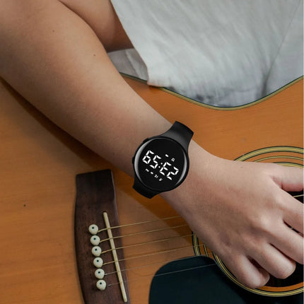 Boys Student Sports Watch, Vibration Silent Alarm, Waterproof Swimming, Pedometer, No APP, Electronic Wristband for Kids Teenage
