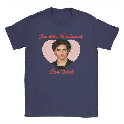 Harajuku T Shirt Beach Timothee Chalamet American Actor Hip Hop T Shirts Pure Cotton Tee Shirt for Men Y2K Short Sleeve Clothes