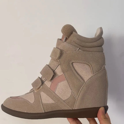 2026New Women's Shoes 7cm Inner Height-increasing Sport Shoes Fashion High-top Casual Shoes Women's Sneakers Zapatillas De Mujer