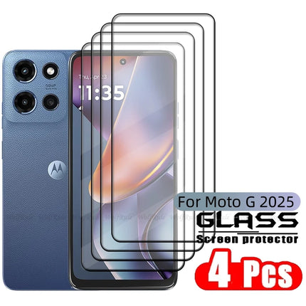 1/2/3/4PCS For Moto G 2025 Glass Motorola Moto G 2025 Tempered Glass Full Cover Glue 9H Phone Screen Protector Moto G 2025 Glass