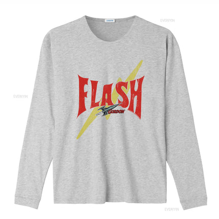 Flash Gordon T Shirt with Bold Lightning Bolt Design Perfect for Sci Fi Fans vintage Washed homme Stylish Slightly