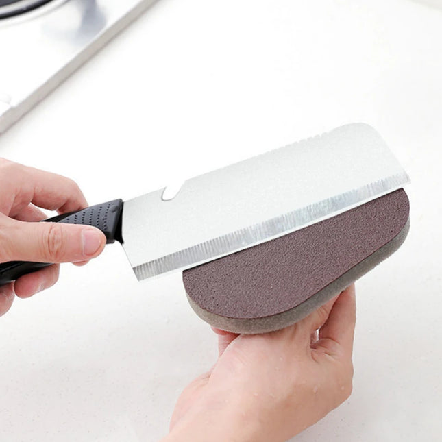 Magic Emery Sponge Brush Wipe Eraser Cleaner Kitchen Bath Rust Strong Decontamination Cleaning Tools With Handle - product im