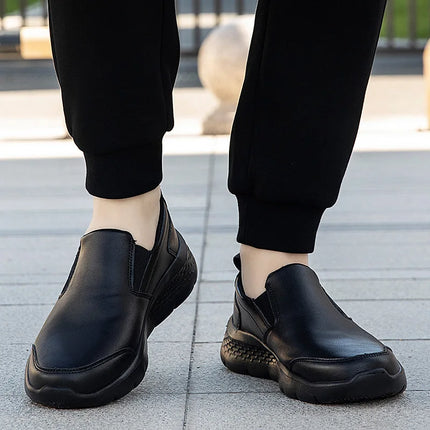 Autumn Soft Genuine Leather Men Shoes Soft Soled Casual Flat Women Outdoor Walking Comfort Fashion Soft Leather Shoes Loafers 48