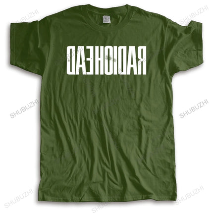 Hot sale homme summer t-shirt brand o-neck teeshirt Radiohead Backwards Soft Fitted Fashion cotton Unisex Teeshirt Euro size