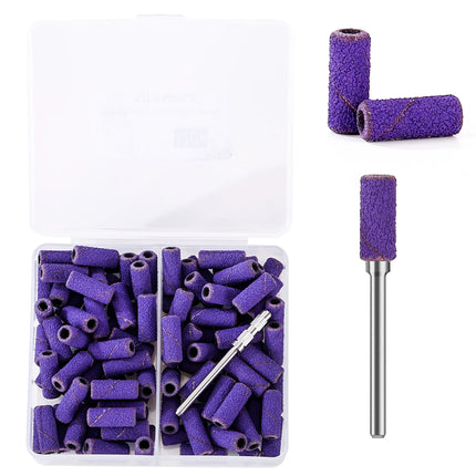 3mm 80pcs Mini Zebra Nail Sanding Bands Electric Machine Nail Drill Bits UV Gel Acrylic Polish Remover For Nails Accessory Tool