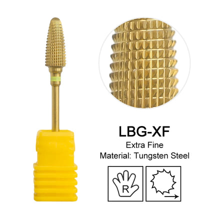 Tapered Barrel Nail Drill Bits Carbide Nails Grinding Head Milling Cutter 4XC Hard Soft Gel Removal Polishing DIY Tools