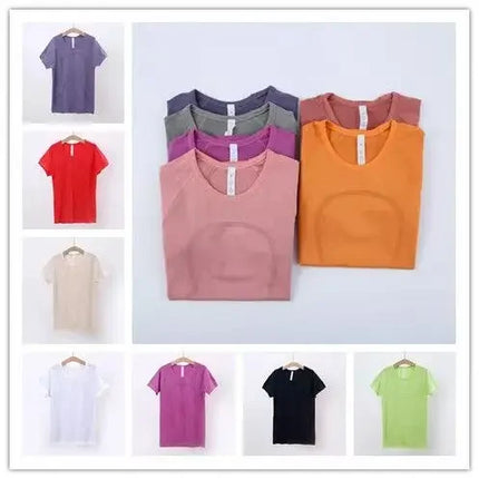 Lemon Women Swiftly Tech 2.0 Yoga  Sports Short Sleeve T-shirt Gym Running Fitness Seamless Short Sleeve Shirt Sportswear Top