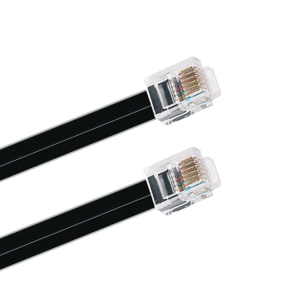 RJ11 RJ12 6P6C Reverse Rollover  Male Modular Data Cable Compatible with Ioptron iEQ30 Autoguiding  ST-4 ST4 Auto Guide Camera