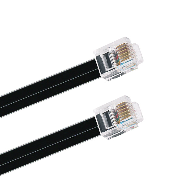 RJ11 RJ12 6P6C Reverse Rollover Stecker Modulares Datenkabel kompatibel mit Ioptron iEQ30 Autoguiding ST-4 ST4 Auto Guide Kamera