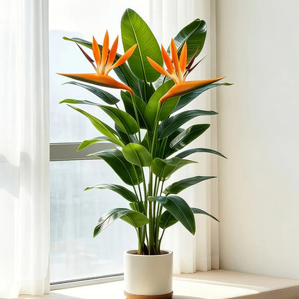 3-Piece Artificial Banana Tree and Bird of Paradise Set - image 2
