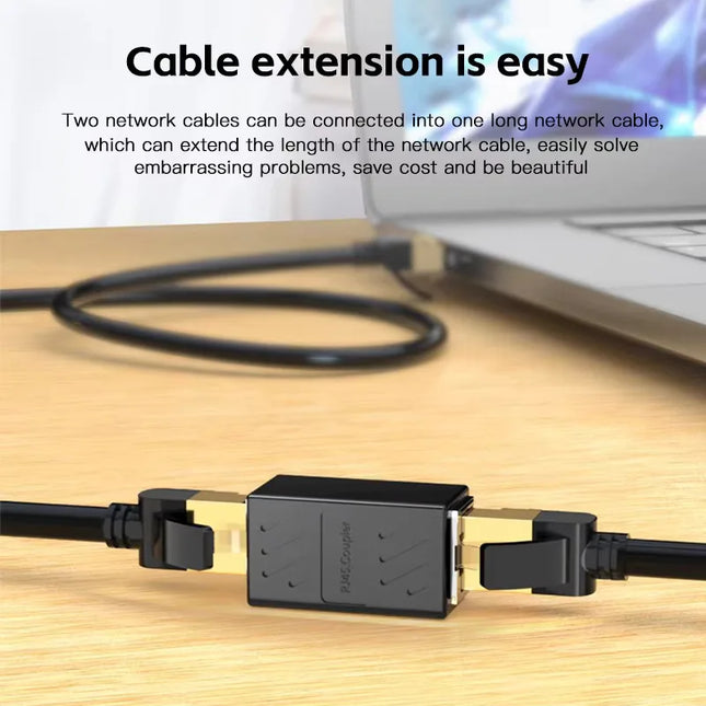 RJ45 Kupplung Cat6 Cat5e Ethernet Kabel Verlängerungsadapter 1000Mbps LAN Verbinder In-Line Kupplung Buchse zu Buchse