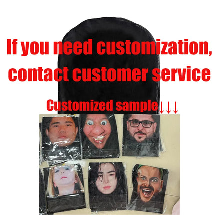 Funny Full Face Mask 3D Printed Celebrity Face Masks Elastic Mesh Halloween Cosplay Party Props Balaclava Headcovers