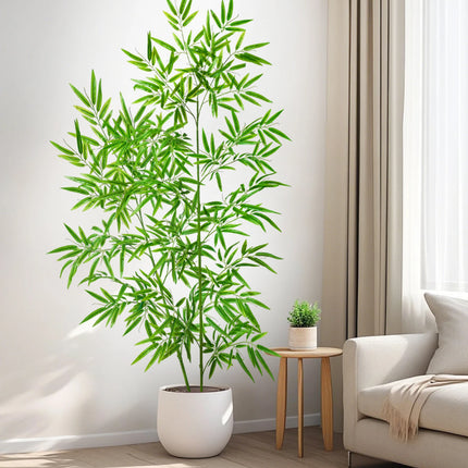 Artificial Green Bamboo Leaf Branches - image 5