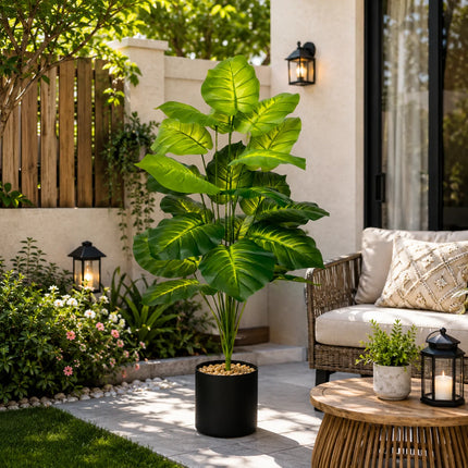 Artificial Pothos Tree with Black Pot - image 2