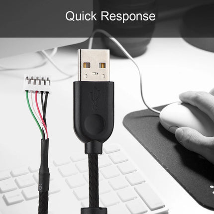 USB Mouse Cable Replacement 2.19yd Plug and Play Mouse Cable Replacement for  G502 Mouse Cable Replacement Line