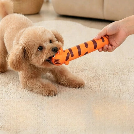 Pet Interactive Toy for Dog Cat Screaming Rubber Cartoon Animals Toy for Dogs Latex Squeak Chew Training Pet Products