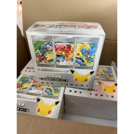 New Genuine Pokemon Ptcg First Partner Special Illustration Set 30th Celebration Trading Card Collection For Adult Collectors
