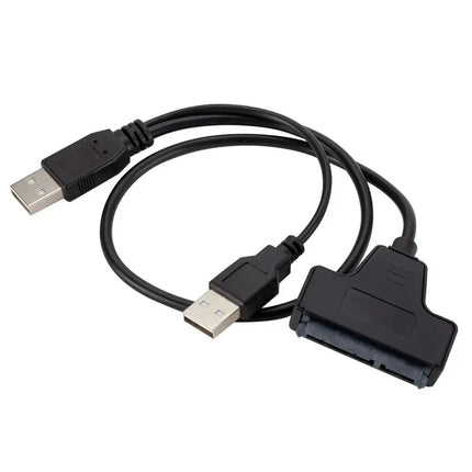 YIGETOHDE Usb To Sata USB 2.0 To 2.5 Inch HDD 7+15Pin SATA Hard Drive Cable Adapter For SATA SSD&HDD Adapter USB2.0 Power Supply