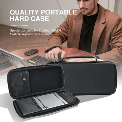 Foldable Keyboard And Mouse Portable Folding Full-size Bluetooth Keyboard Mouse Combo For Business And Travel - product image