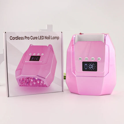 96w Gradient Gold  Pro Red Light Cordless LED Nail Lamp Rechargeable Battery UV LED Nail Lamp Cure Cordless LED Lamp Curing Gel