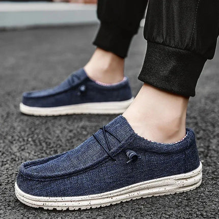 Fashion Mens Mesh Loafers Autumn Vulcanized Shoes Breathable Lightweight Hiking Outdoor Sports Shoes