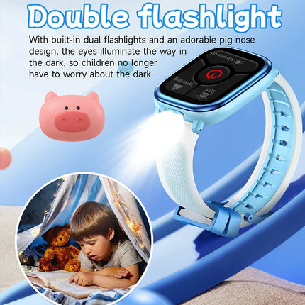 2026 New Children's Smart Learning Watch Alarm Clock LED Flashlight Waterproof Word Storybook Game Healthy exercise Smart Watch