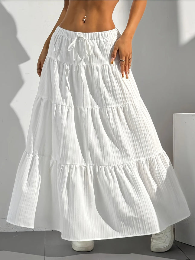 European and American Cross-Border New Style Wish Spring and Summer Women's Skirts, Tie-Strap Spliced - product image 2