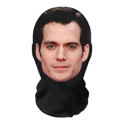 Funny Full Face Mask 3D Printed Celebrity Face Masks Elastic Mesh Halloween Cosplay Party Props Balaclava Headcovers