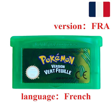 GBA Game Pokemon Series 32 Bit Video Game Cartridge Console Card Pokemon Emerald Ruby FireRed LeafGreen Sapphire Multi-language