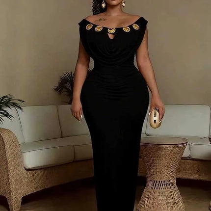 Evening Dress for Parties High Waist Slim Fit Bohemian Dress Chic Woman Wedding Invite Off Shoulder Sexy Long Dresses Elegant