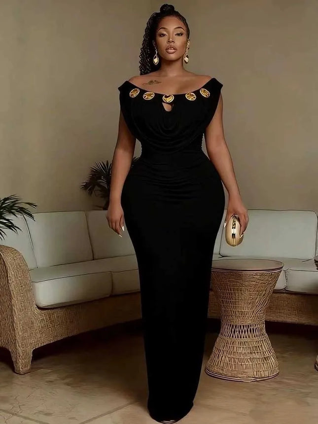 Abendkleid für Partys, hohe Taille, figurbetontes Bohème-Kleid, schickes Kleid für Hochzeiten, schulterfrei, sexy, lange Kleider, elegant